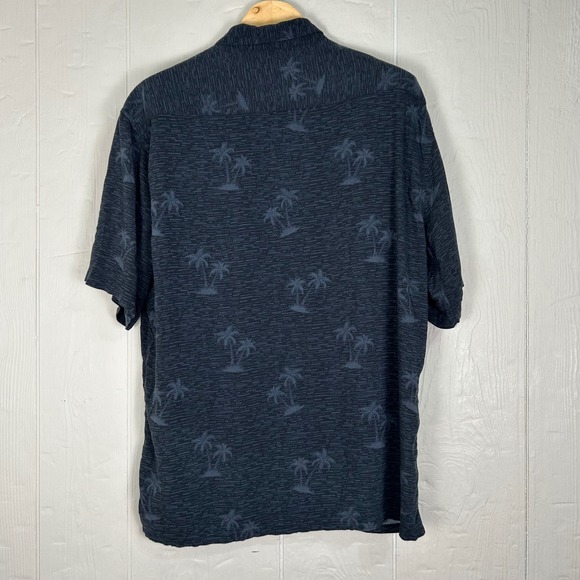 Campia Moda Men's Hawaiian Shirt VTG Palm Tree 100% Rayon Camp Large Resortwear - Picture 6 of 8